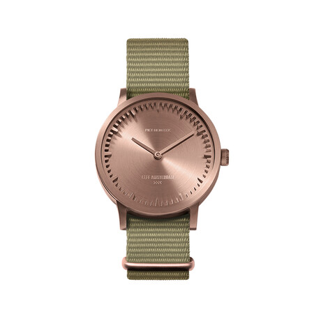 Tube Watch T40 // Rose Gold // Sand Nato