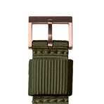 Tube Watch T32 // Rose Gold // Green Nato