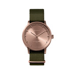 Tube Watch T32 // Rose Gold // Green Nato