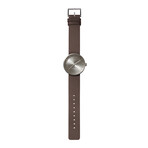 Tube Watch D42 // Steel // Brown Leather