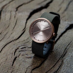 Tube Watch D38 // Rose Gold // Green Cordura + Leather