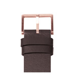 Tube Watch D38 // Rose Gold // Brown Leather
