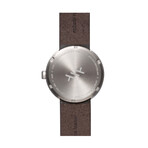 Tube Watch D42 // Steel // Brown Leather