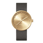 Tube Watch D42 // Brass // Gray Cordura + Leather