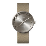 Tube Watch D42 // Steel // Sand Cordura + Leather