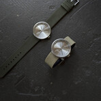 Tube Watch D42 // Steel // Sand Cordura + Leather