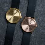 Tube Watch T32 // Rose Gold // Black Leather
