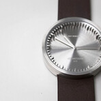 Tube Watch D42 // Steel // Brown Leather