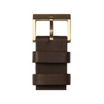Tube Watch T32 // Brass // Brown Leather