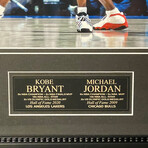 Kobe Bryant & Michael Jordan // Framed + Unsigned Photograph // Los Angeles Lakers & Chicago Bulls