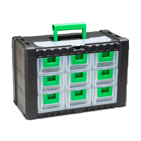 9-Drawer Locking Storage Toolbox