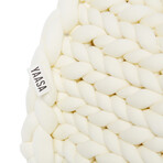 Yaasa Serenity Hand-Knit Weighted Blanket // Ivory (15lb)