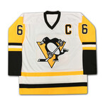 Mario Lemieux // Signed Pro Pittsburgh Penguins Jersey // White