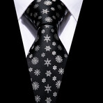 Macke Silk Tie // Black + White