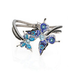 Psyche De Jour 18k White Gold Diamond + Sapphire Bracelet // 6.5" // Store Display