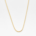 Solid 18K Gold Spiga Chain Necklace // 1.5mm // Yellow Gold (20" // 7.8g)