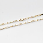 Solid 10K Gold Long Anchor Chain Necklace // 2mm // Yellow Gold (22" // 5.5g)