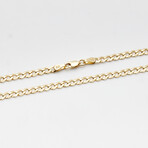 Solid 18K Gold Cuban Curb Link Chain Necklace // 3.8mm // Yellow Gold (20" // 8.7g)