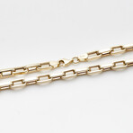 Solid 10K Gold Thick Anchor Chain Necklace // 5mm // Yellow Gold (22" // 13.5g)