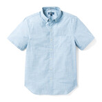 Woven Rattan Tailored Shirt // Stellar Blue (S)