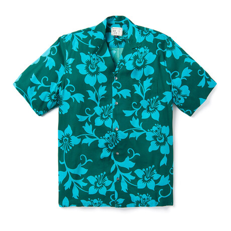 Rain Lily Pareo Camp Shirt // Bayberry (XS)