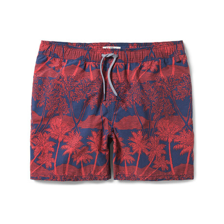 Palm Shores Swim Short // Tomato Puree (S)