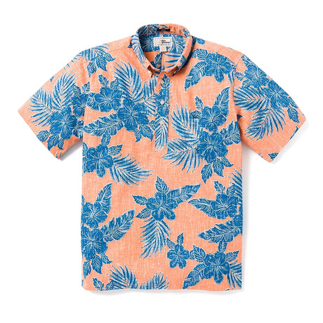 Hibiscus Fronds Pullover // Carnelian (XS)