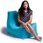 Juniper Outdoor Bean Bag Patio Chair (Light Blue)