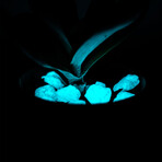 Glow-In-The-Dark Marble Stones // Aqua Blaze