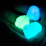 Glow-In-The-Dark Marble Stones // Aqua Blaze