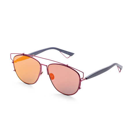 Women's TECHNOS-0TVH-MJ Sunglasses // Matte Red + Blue + Pink Orange