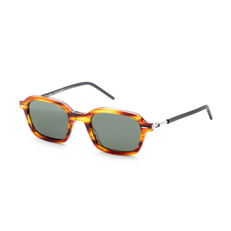 Men's TECH1S-02OK-O7 Sunglasses // Light Havana + Green