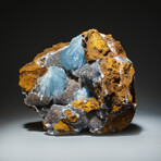 Genuine Blue Barite Crystal Cluster