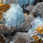 Genuine Blue Barite Crystal Cluster