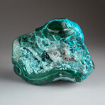 Genuine Polished Bulls Eye Malachite and Chrysocolla Cluster