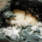 Genuine Chalcedony Stilbite Geode with Pink Heulandite Crystals