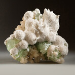 Genuine Mordenite with Apophyllite and Stilbite Crystal Cluster