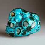 Genuine Polished Bulls Eye Malachite and Chrysocolla Cluster