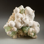 Genuine Mordenite with Apophyllite and Stilbite Crystal Cluster