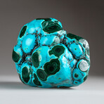 Genuine Polished Bulls Eye Malachite and Chrysocolla Cluster