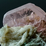 Genuine Morganite on Albite Cluster