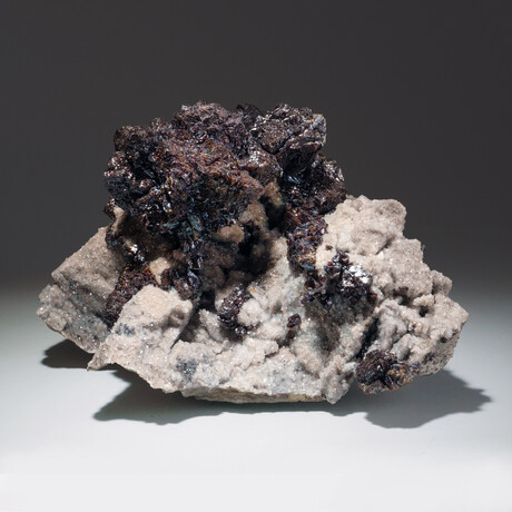 Genuine Sphalerite with Quartz + Dolomite Crystal Cluster