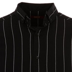 Lutsenko Long Sleeve Button Down Shirt // Black (XL)