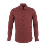 Izaguirre Long Sleeve Button Up Shirt // Claret Red (S)