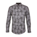 Wellens Long Sleeve Button Up Shirt // Black (XL)
