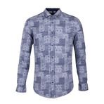 Wellens Long Sleeve Button Up Shirt // Dark Blue (M)