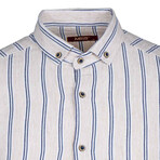 Geschke Long Sleeve Button Down Shirt // Dark Blue (S)