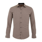 Arcas Long Sleeve Button Up Shirt // Beige (XS)
