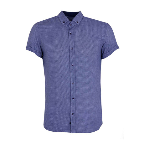 Vingegaard Button Down Shirt // Dark Blue (XS)