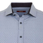 Arcas Long Sleeve Button Up Shirt // Blue (L)